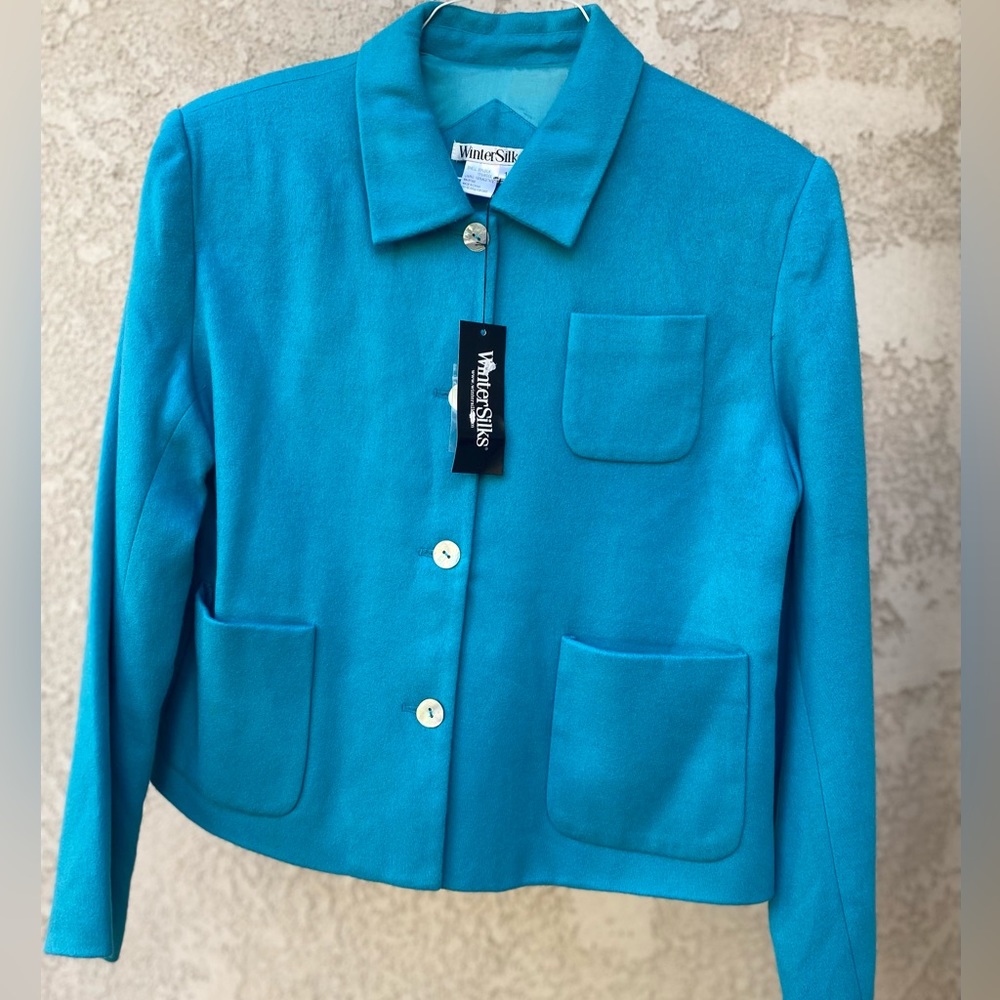 NW WinterSilks Silk blend Wool Jacket Sz 14